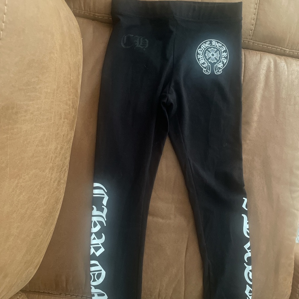 Chrome heart leggings